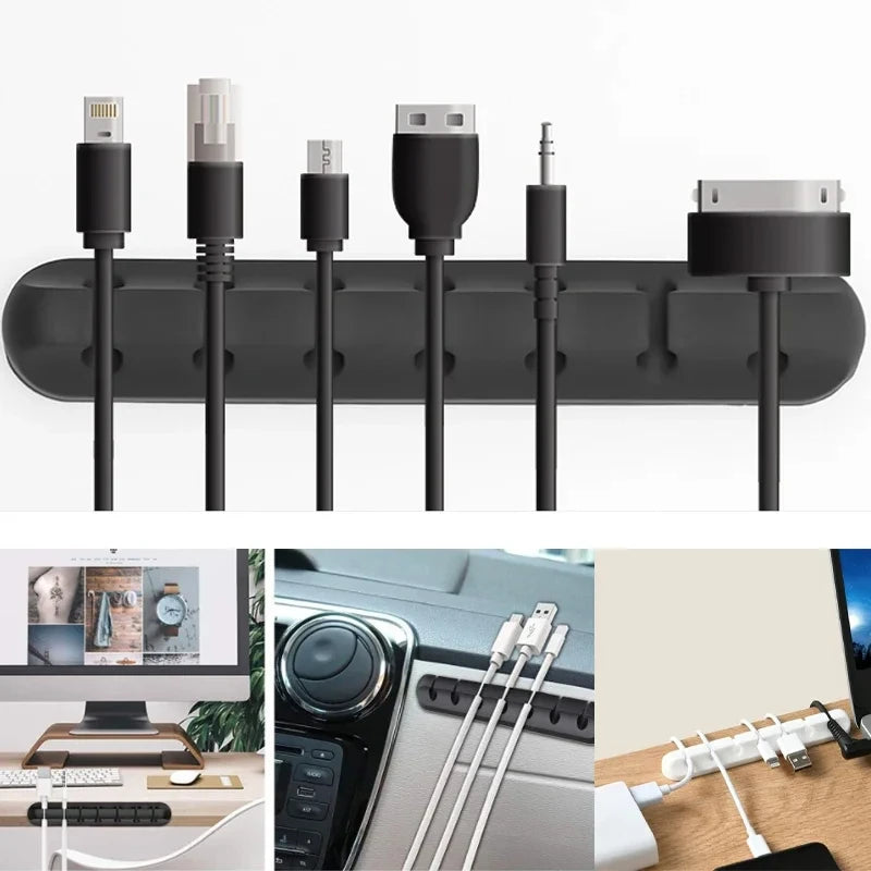 Organizador de cables USB de silicona NNBILI
