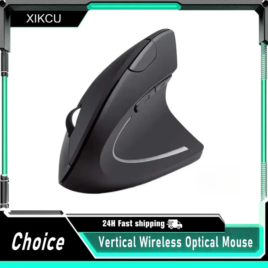 Mouse vertical ergonómico 2.4 GHz (6 botones)