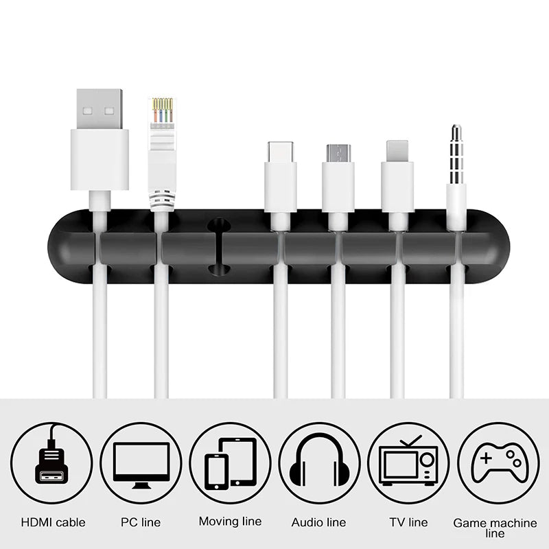 Organizador de cables USB de silicona NNBILI
